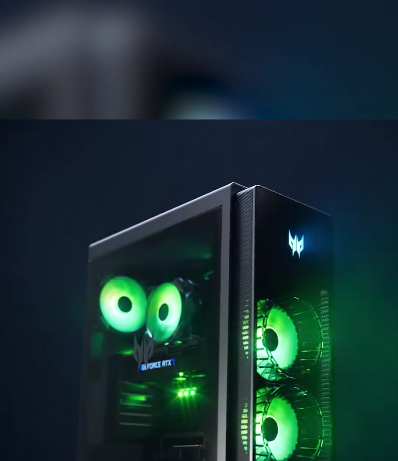 Predator Orion 5000 gaming desktop cooling fans